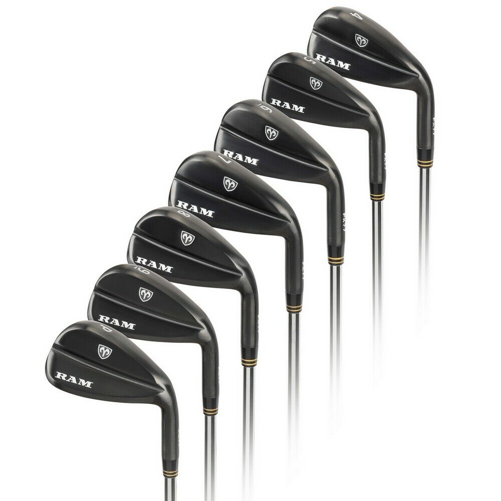 Ram Golf FX77 Players Distance Black Iron Set 4-PW | Graphite or Steel