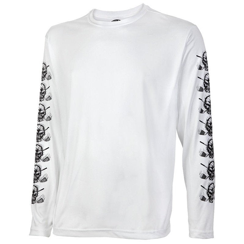 Men's Long Sleeve Lightweight Undershirt Tattoo Golf | White