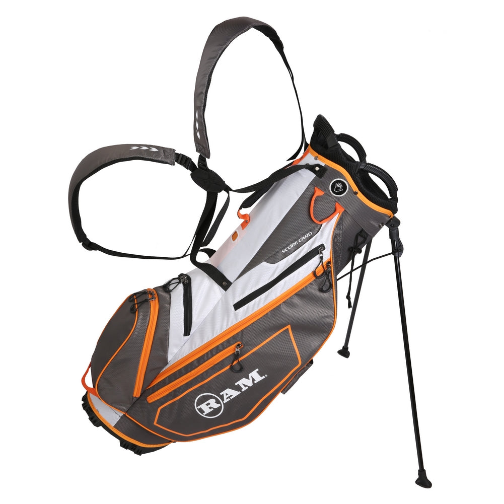 Ram FX Lightweight Golf Stand Carry Bag | Full Length Dividers