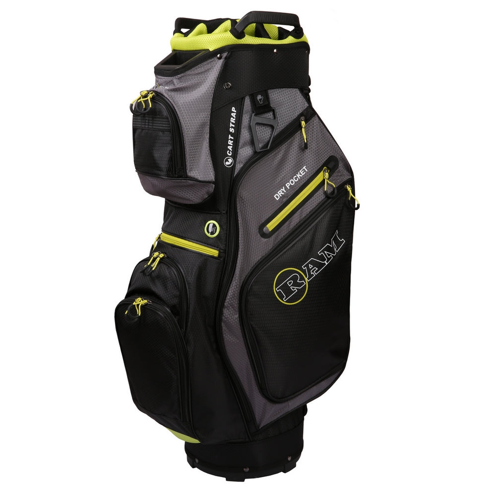 Ram FX Deluxe Golf Cart Bag 14 Way Full Length Dividers | 8 Colors