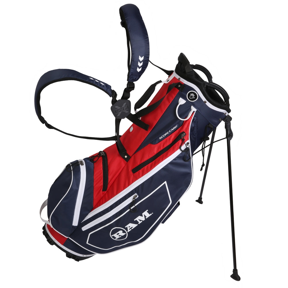 Ram FX Lightweight Golf Stand Carry Bag | Full Length Dividers
