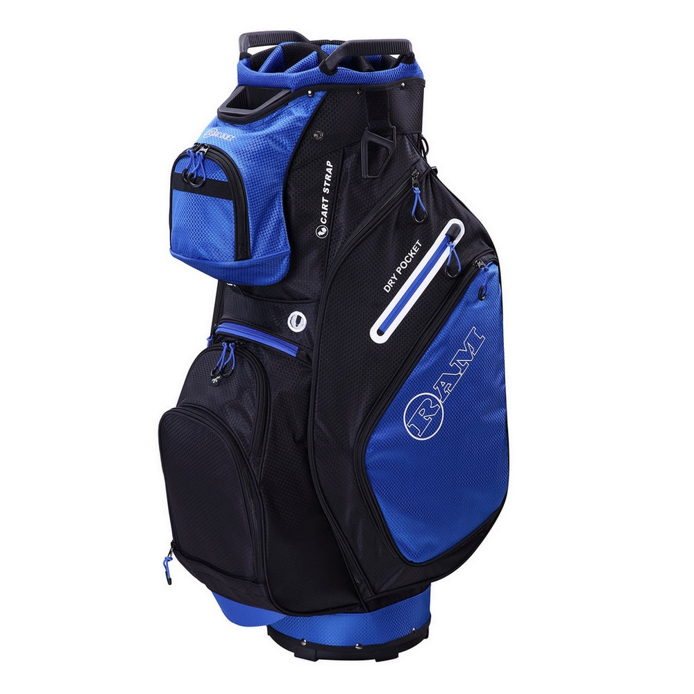Ram FX Deluxe Golf Cart Bag 14 Way Full Length Dividers | 8 Colors