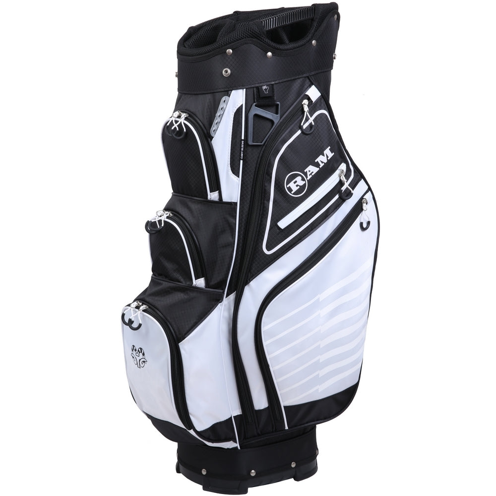 Ram Golf Accubar Cart Bag | 14 Way Full Length Divider System | 4 Colo -  Fairways 2 Bunkers | Golftrolley & Cartbags