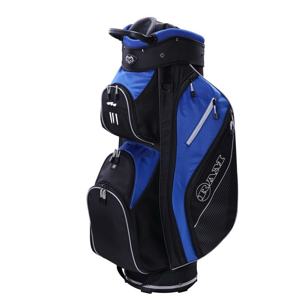 Ram Golf Lightweight Cart Bag with 14 Way, Full-Length Dividers | 4 Colors