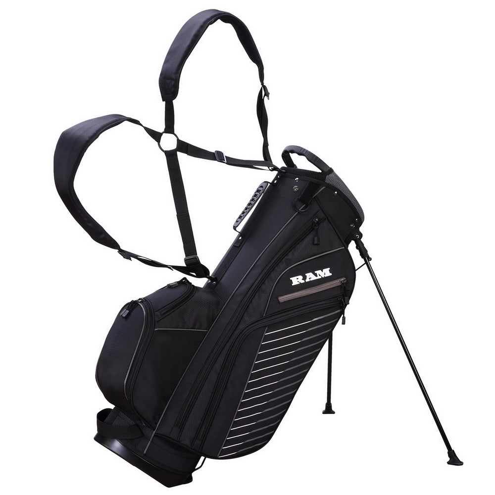 Ram Golf Lightweight Dual Strap Stand/Carry Bag | 5 Way Top