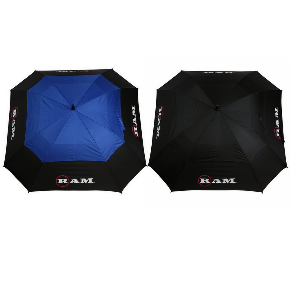 2 Pack Ram FX Tour Premium 64&quot; Extra Large Square Golf Umbrellas
