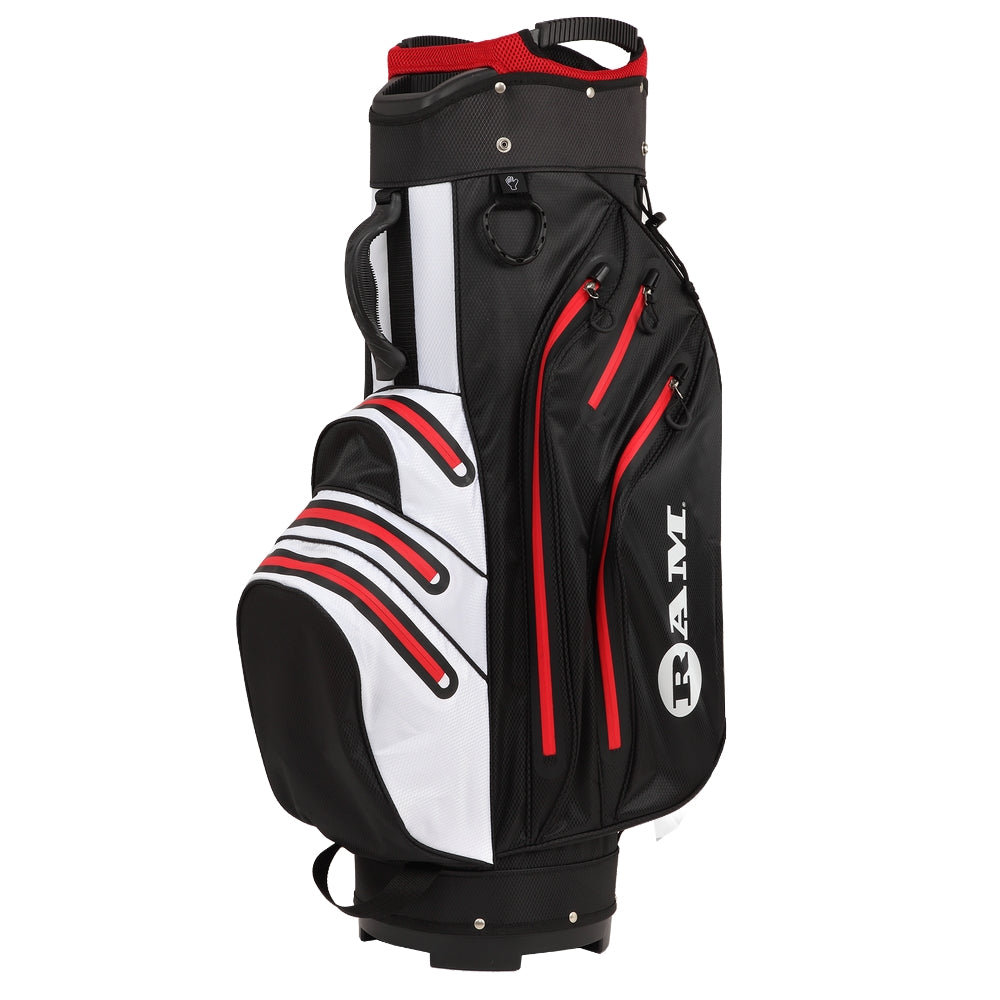 Ram Golf Waterproof Cart Bag - 14 Way Club Dividers | 3 Color Options