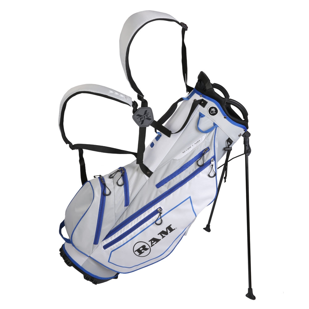 Ram FX Lightweight Golf Stand Carry Bag | Full Length Dividers