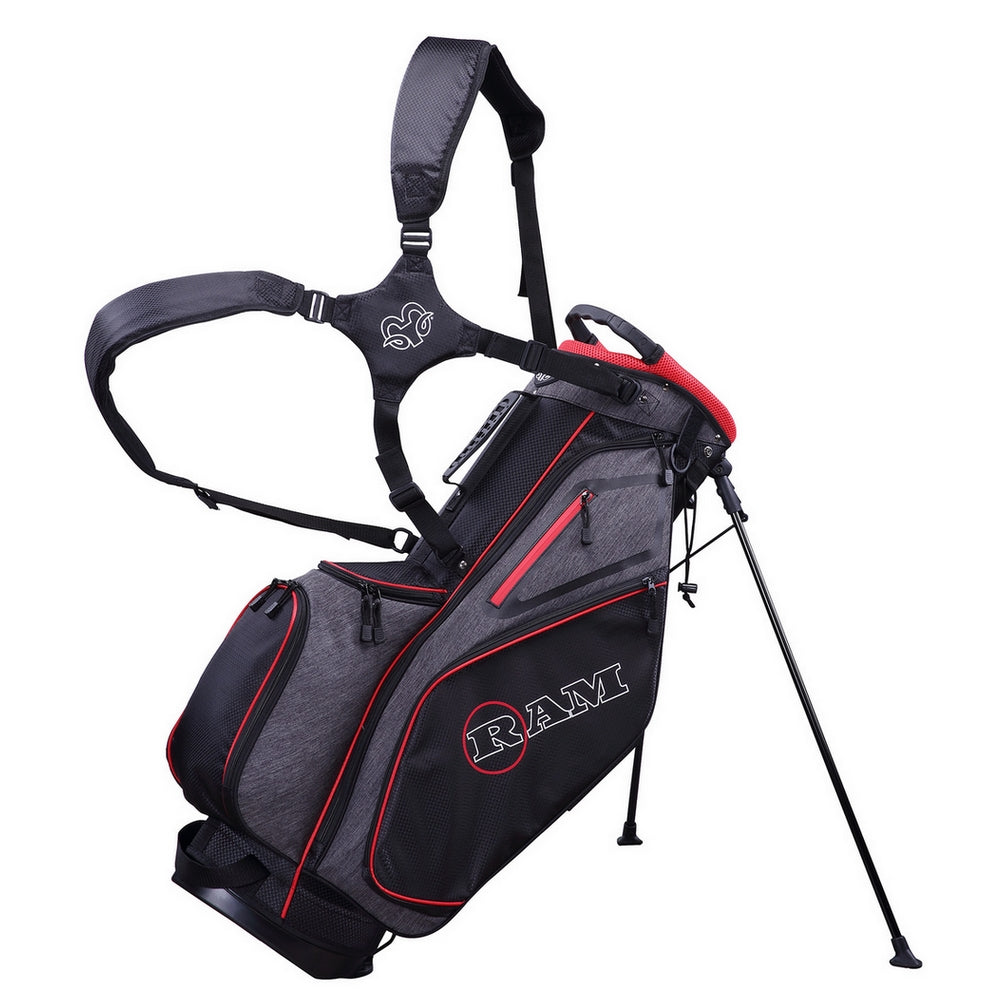 Ram Premium Tour Golf Stand/Carry Bag | Insulated Pocket