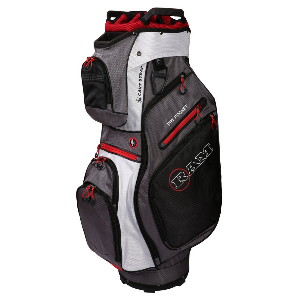 Ram FX Deluxe Golf Cart Bag 14 Way Full Length Dividers | 8 Colors