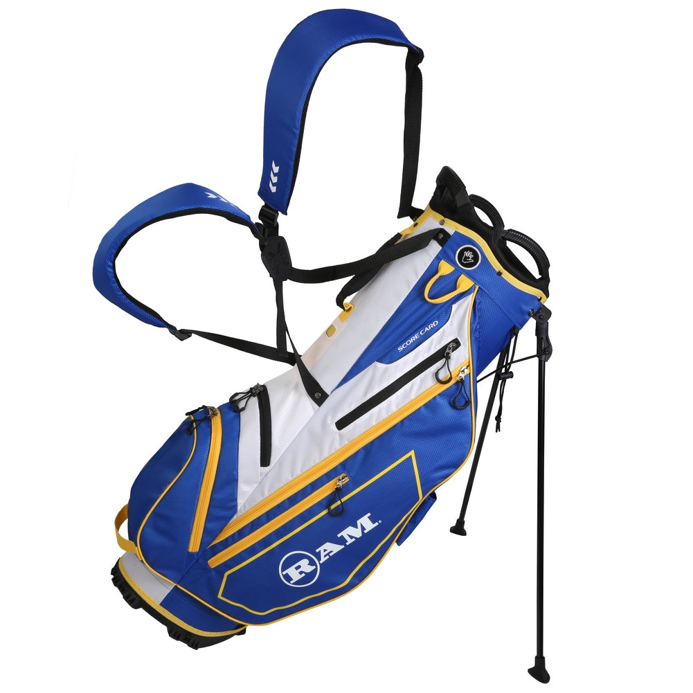 Ram FX Lightweight Golf Stand Carry Bag | Full Length Dividers