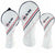 RAM GOLF FX PU LEATHER HEADCOVERS WHITE | SET OR INDIVIDUAL