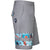 Zuma ProCool Men's Golf Shorts | Grey With Tropical Stripes